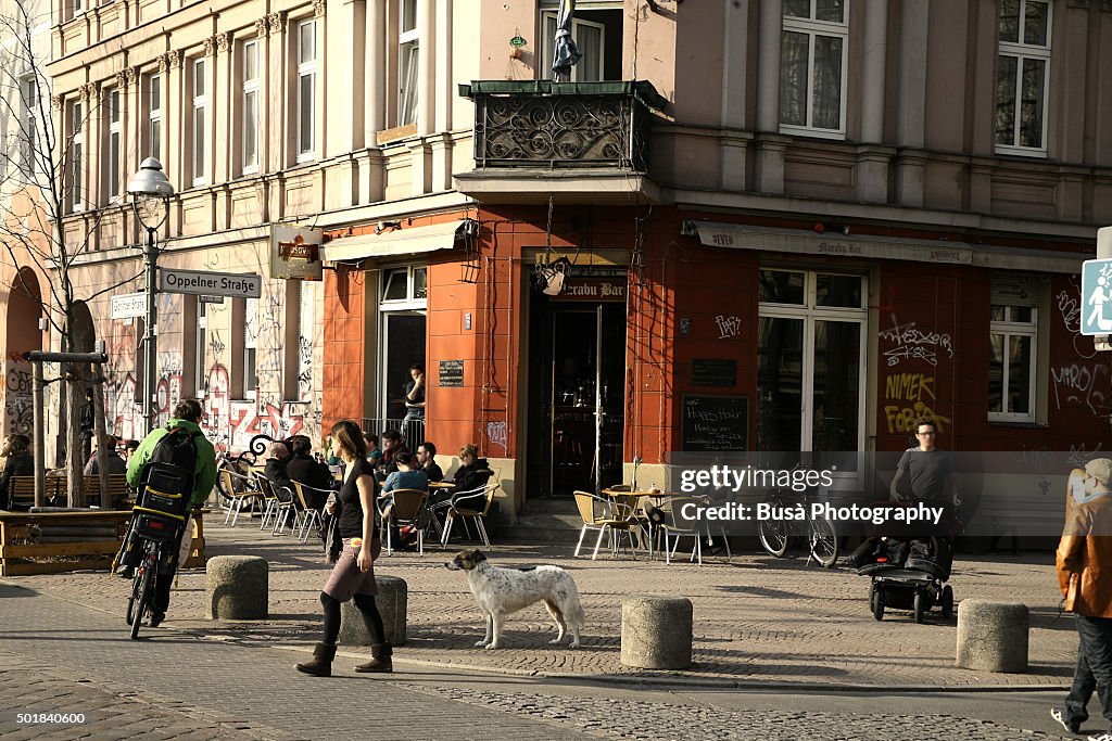 Street scene in Kreuzberg, alternative neighborhood in Berlin (Germany)