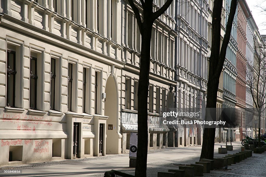 Residential street in Berlin, Germany