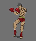 Thai Boxing. Martial art