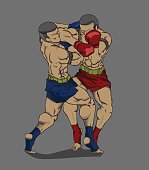 Thai Boxing. Martial art