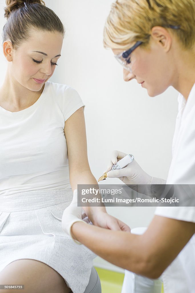 Dermatology, Skin Treatment with Liquid Nitrogen