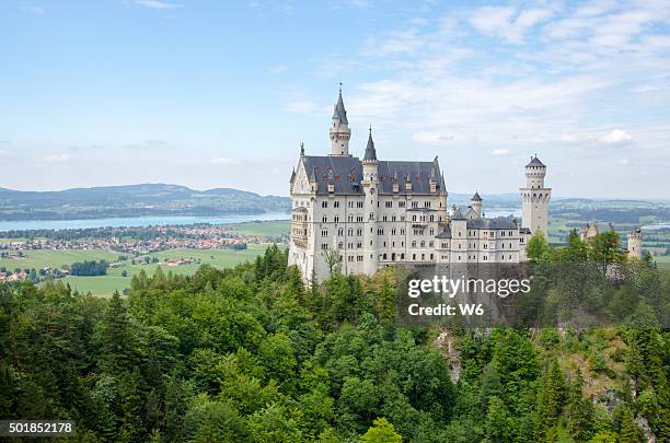 neuschwanstein castle, bavaria, germany - castle neuschwanstein stock pictures, royalty-free photos & images