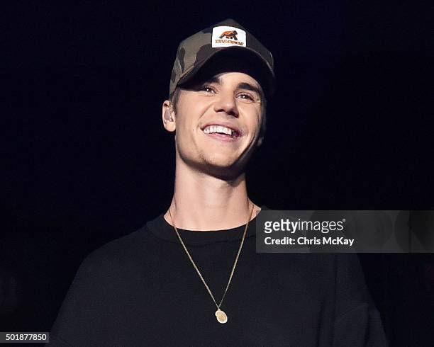 Justin Bieber performs during Power 96.1's Jingle Ball 2015 at Philips Arena on December 17, 2015 in Atlanta, Georgia.