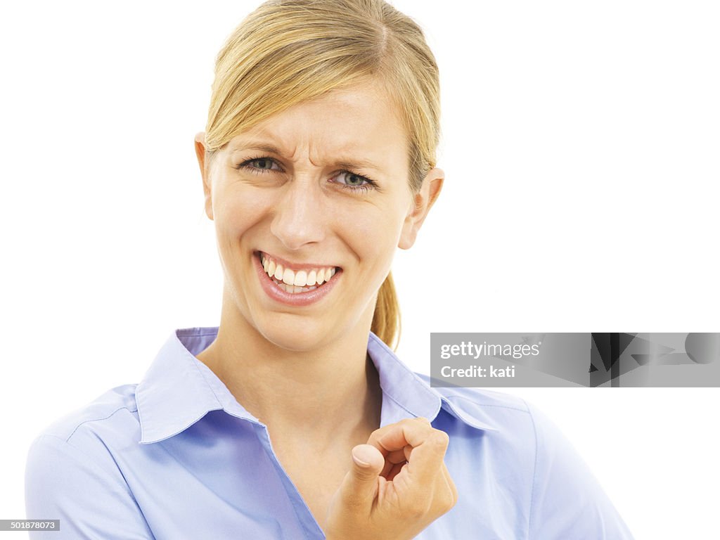 Questioning High Resolution Young Woman With A Critical Expression Questioning High-Res Stock Photo ...