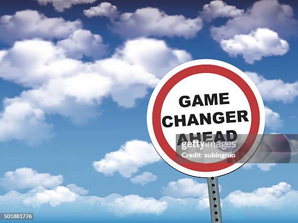 game changer ahead - safety first stock illustrations