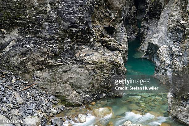 viamala gorge near thusis, canton of grisons, switzerland, europe - viamala stock pictures, royalty-free photos & images