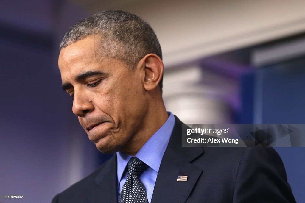 President Obama Holds Press Conference At White House