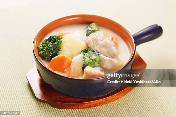 japanese style white stew - bechamel sauce stock pictures, royalty-free photos & images