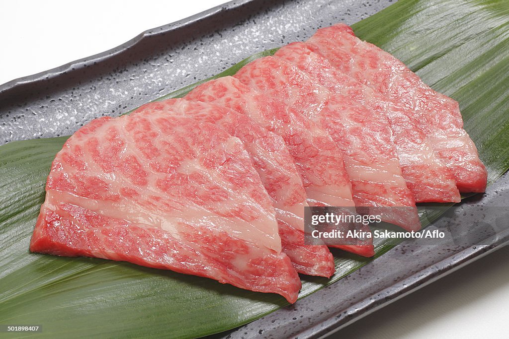 Raw beef meat