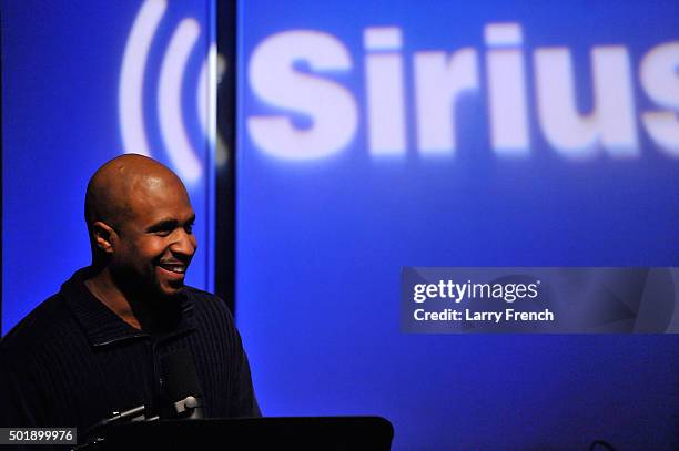 Cayman Kelly hosts SiriusXM's "Up Close & Personal" with Bobby Brown at SiriusXM Studio on December 18, 2015 in Washington, DC.