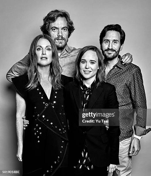 The cast of 'Freeheld" actors Julianne Moore, Michael Shannon, Ellen Page, and director Peter Sollett are photographed at the Toronto Film Festival...