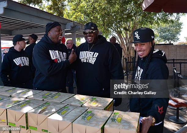 WorldStarHipHop Founder Lee ÒQÓ O'Denat participates in WorldStarHipHop's 3rd Annual Skid Row Holiday Giveaway on December 18, 2015 in Los Angeles,...