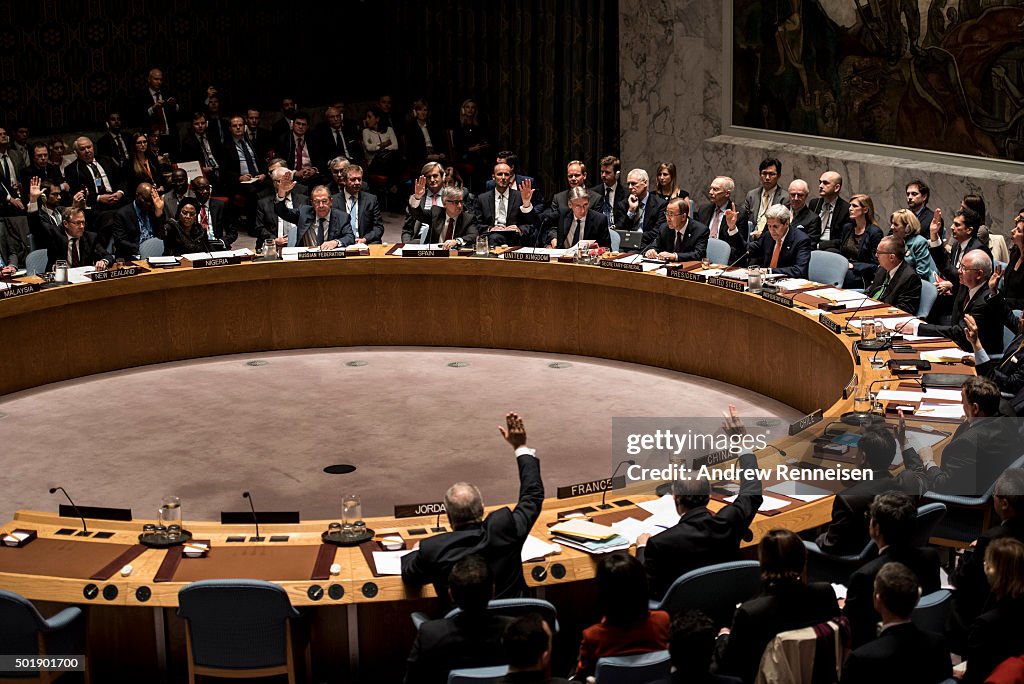 John Kerry Attends UN Security Meeting On Syrian Conflict