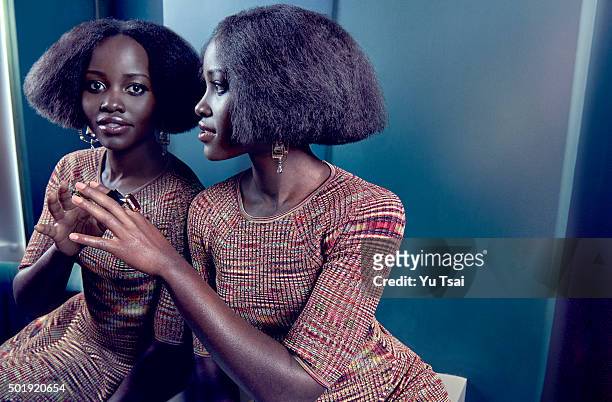 Actress Lupita Nyong'o is photographed for Rhapsody Magazine on October 5, 2015 in New York City. PUBLISHED IMAGE.