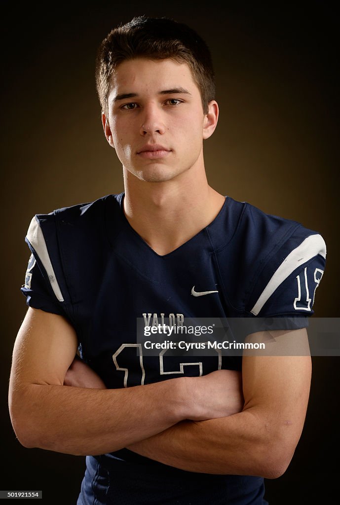 Dylan Howry QB Dylan McCaffrey, a junior at Valor Christian High School for The ...