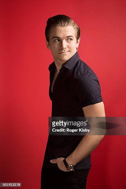 Singer Hunter Hayes poses for a portrait at the 16th Annual TJ Martell Foundation New York Family Day on December 13, 2015 at Brooklyn Bowl in New...