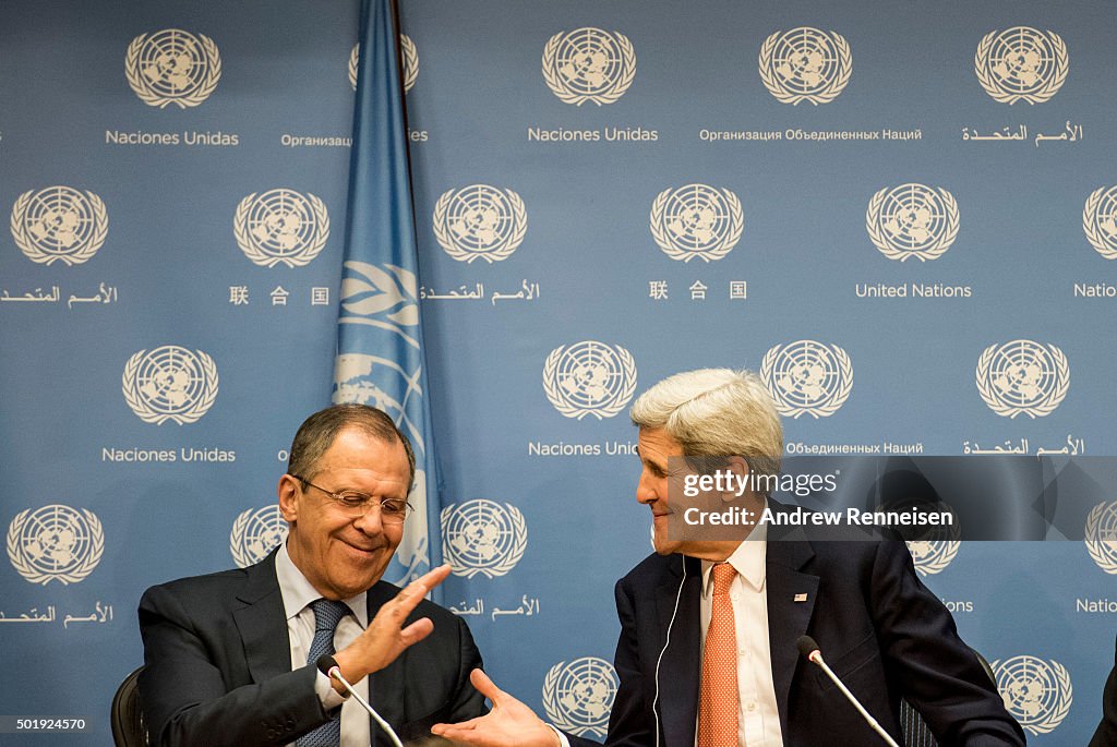 John Kerry Attends UN Security Meeting On Syrian Conflict