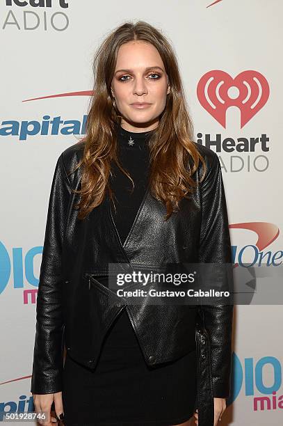 Tove Lo backstage at Y100's Jingle Ball 2015 at BB&T Center on December 18, 2015 in Sunrise, Florida.