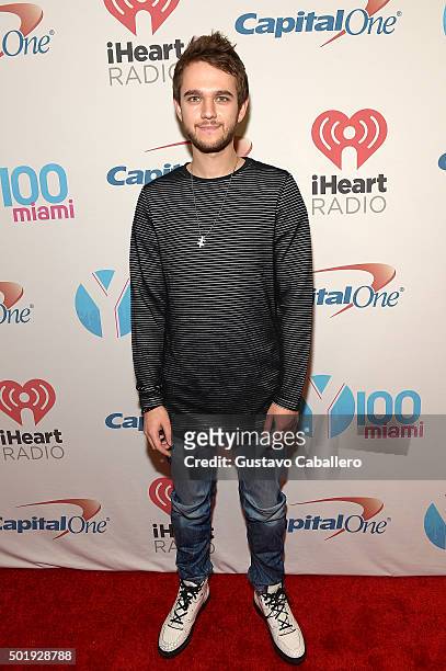 Zedd poses backstage at Y100's Jingle Ball 2015 presented by Capital One at BB&T Center on December 18, 2015 in Sunrise, Florida.