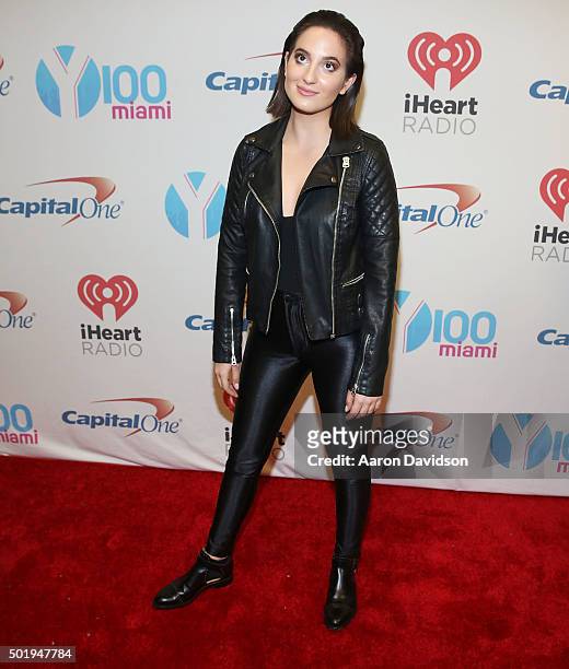 Chloe Angelides attends Y100's Jingle Ball 2015 on December 18, 2015 in Miami, Florida.