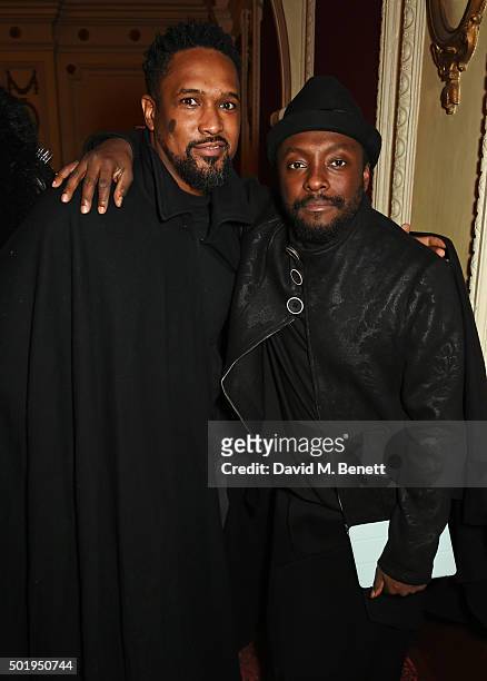 Tim Wade and will.i.am attend a special screening of "Star Wars: The Force Awakens" hosted by will.i.am and i.am+ at The Electric Cinema on December...