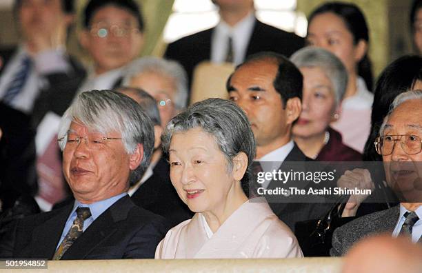 Empress Michiko attends a charity concert on March 25, 2006 in Tokyo, Japan.