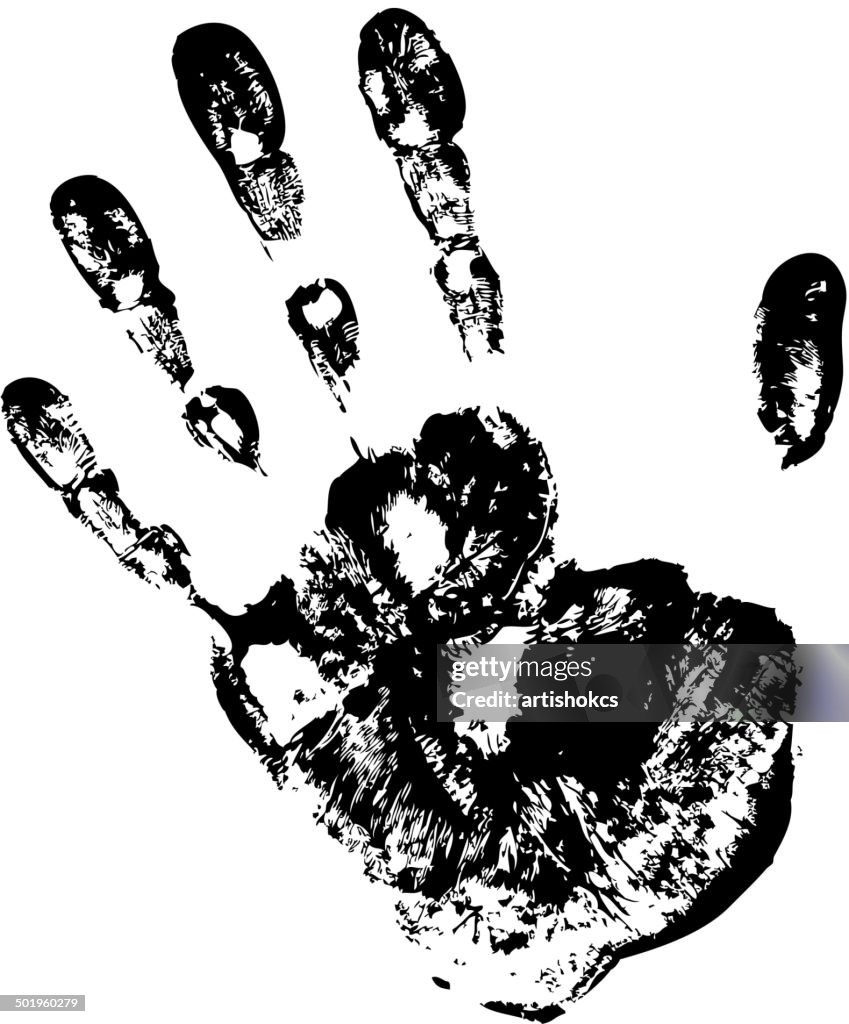 Black Print of hand