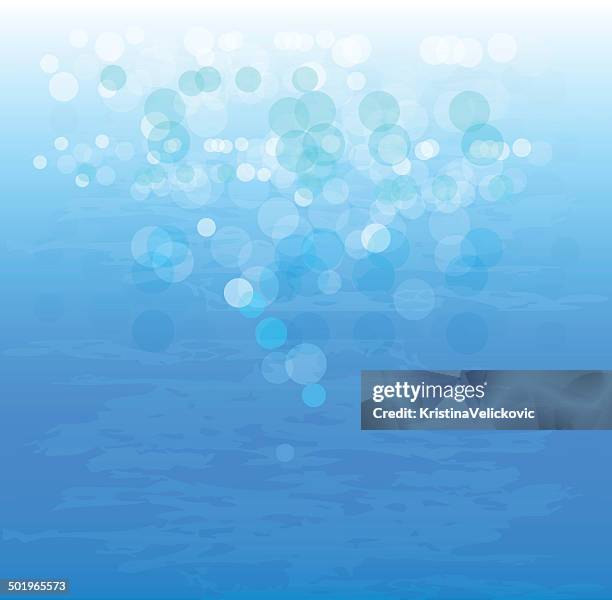blue background - summer string lights stock illustrations