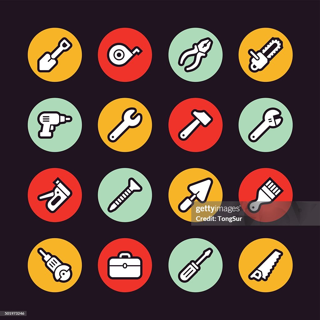 Tools icons - Regular Outline - Circle