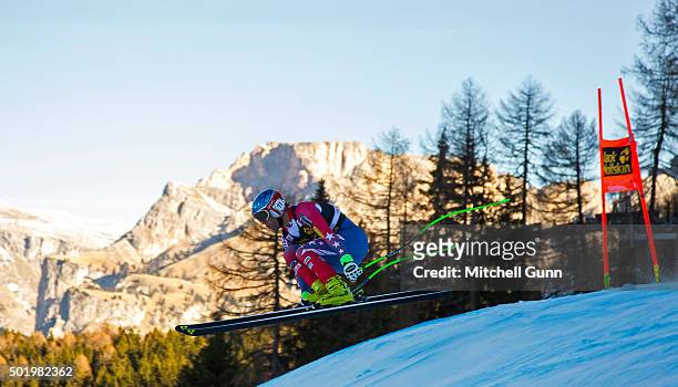 Steven Nyman of The USA during the downhill race at the Audi FIS Alpine Ski World Cup, on December 19 2015 in Val Gardena, Italy.