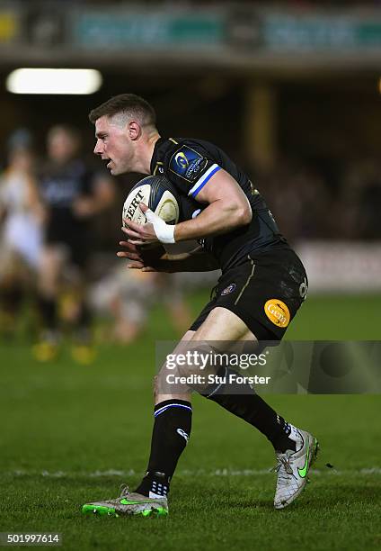 Bath player Rhys Priestland in action during the European Rugby Champions Cup match between Bath Rugby and Wasps at Recreation Ground on December 19,...