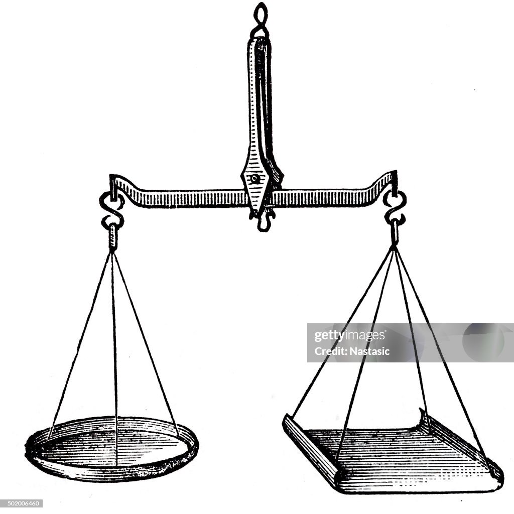 Antique illustration of scale