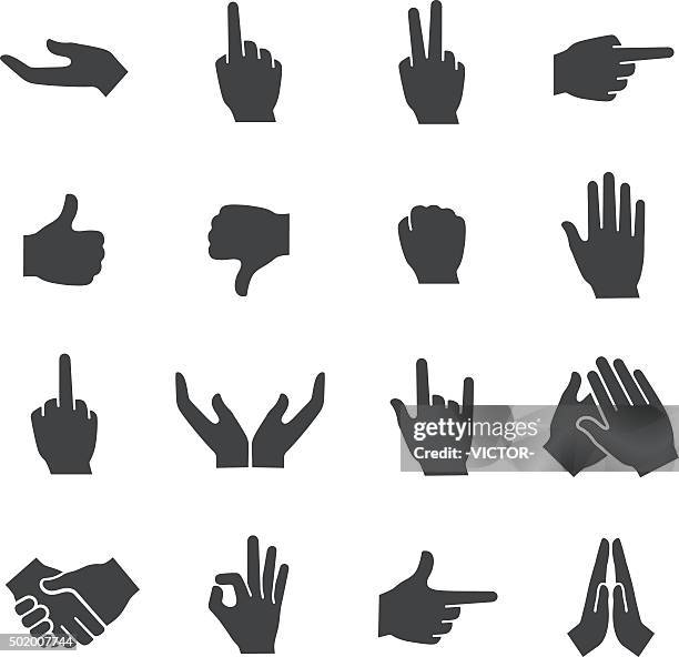 ilustrações, clipart, desenhos animados e ícones de gesto de ícones-acme series - dedo indicador