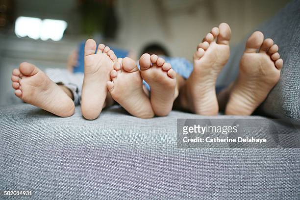 3 brothers's feet - tween heels stock pictures, royalty-free photos & images