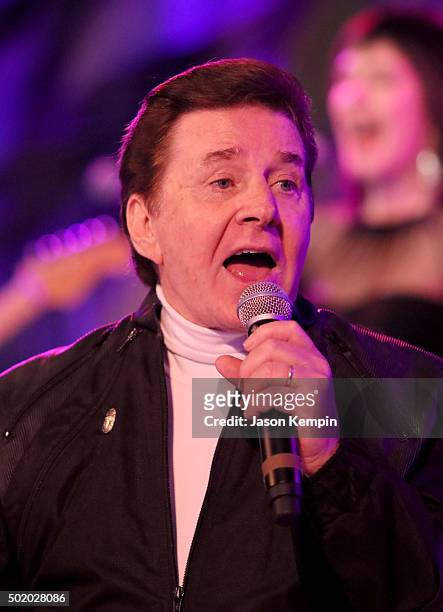 Singer Bobby Sherman performs during the Brigitte and Bobby Sherman Children's Foundation's 6th Annual Christmas Gala and Fundraiser at Montage...
