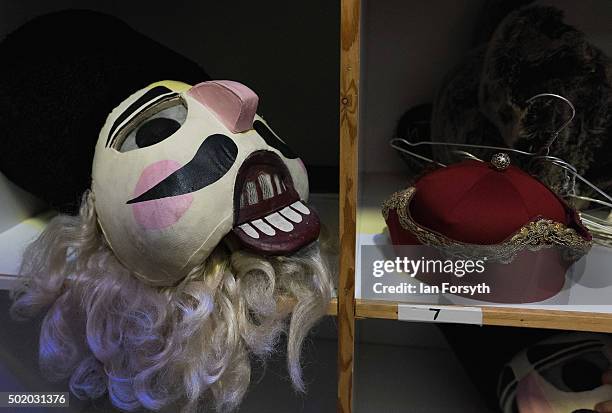 The mask belonging to the Nutcracker Prince is seen with other props as final preparations take place at the Grand Theatre ahead of a performance of...