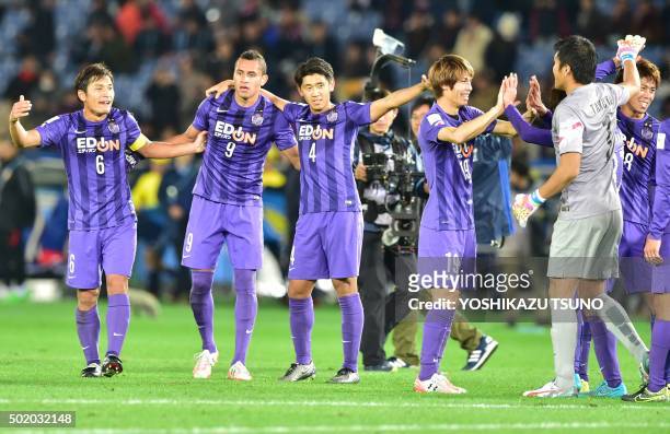 Sanfrecce Hiroshima midfielder Toshihiro Aoyama, Sanfrecce Hiroshima forward Douglas, Sanfrecce Hiroshima defender Hiroki Mizumoto, Sanfrecce...