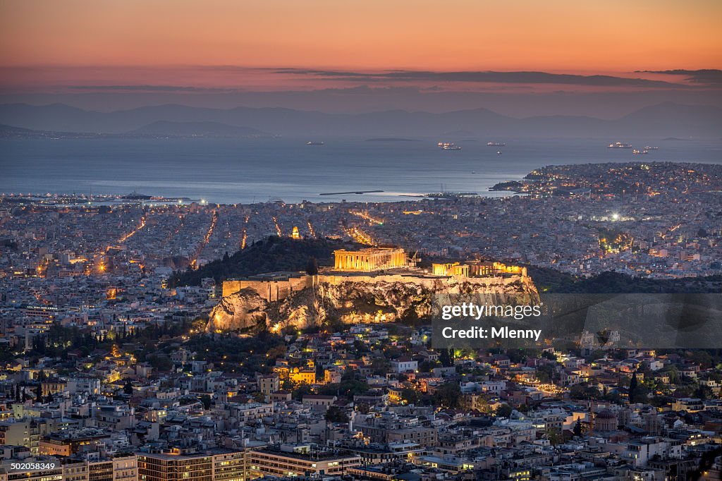 Athens bei Nacht