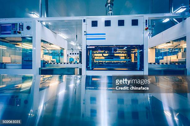 solar panel manufacturing - future factory stock pictures, royalty-free photos & images