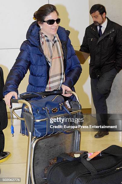 Chabeli Iglesias is seen on December 2, 2015 in Madrid, Spain.