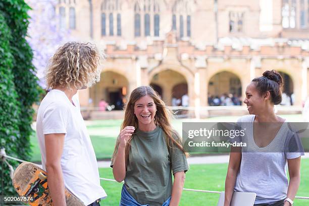 australian studenti universitari - university of sydney foto e immagini stock