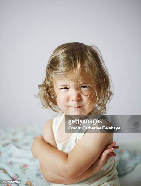 a 2 years old girl sulking - 2 3 years stock pictures, royalty-free photos & images