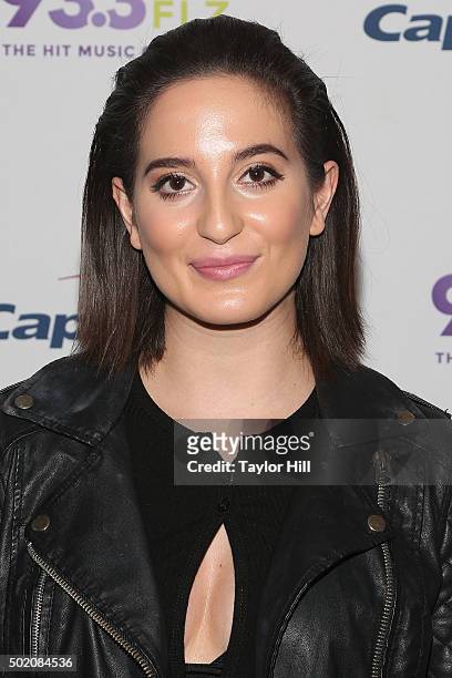 Chloe Angelides attends 93.3 FLZ's 2015 Jingle Ball at Amalie Arena on December 19, 2015 in Tampa, Florida.