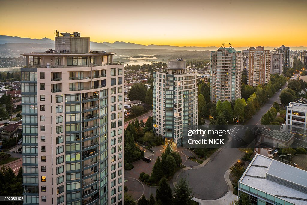 Night scene of Vancouver