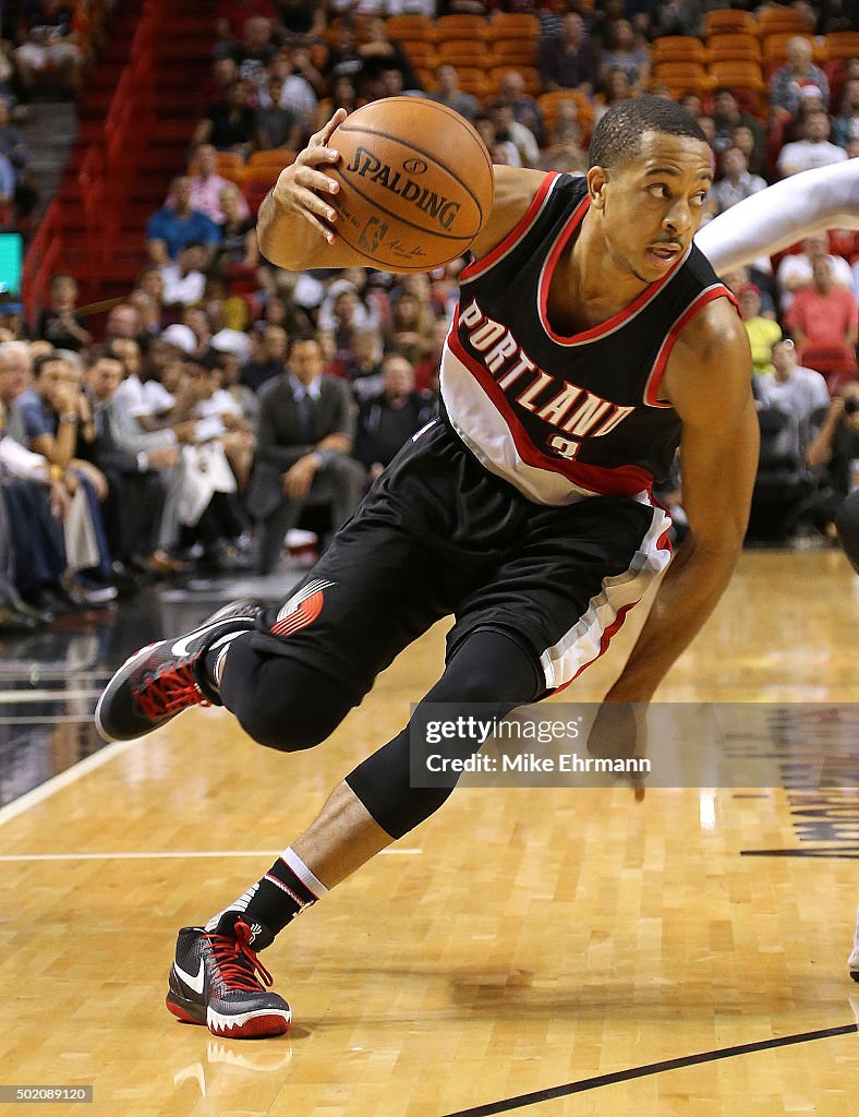 Portland Trail Blazers v Miami Heat