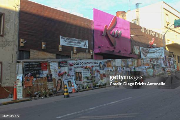 Kiss nightclub where a blaze killed 242 people, on January 27, 2013 in Santa Maria, southern Brazil.