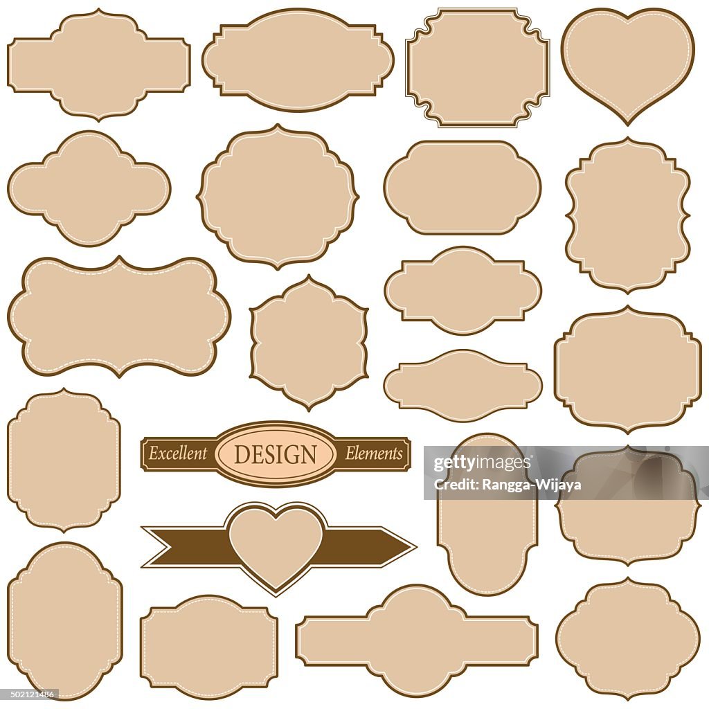 Plain Rounded Frames Plain Frames Set High-Res Vector Graphic - Getty Images