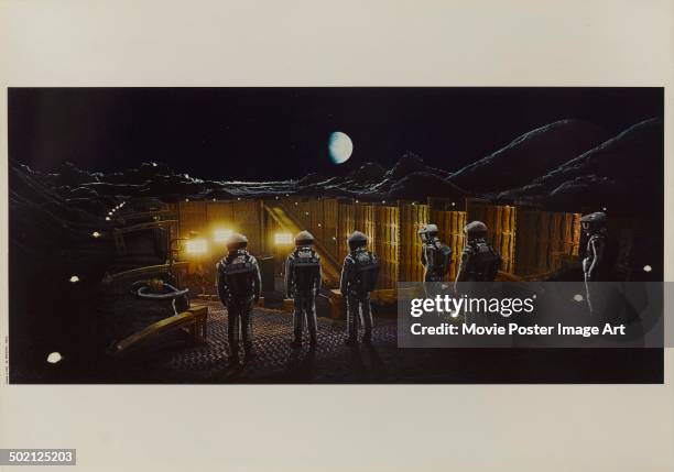 Movie still from Stanley Kubrick's 1968 science fiction film '2001: A Space Odyssey'.