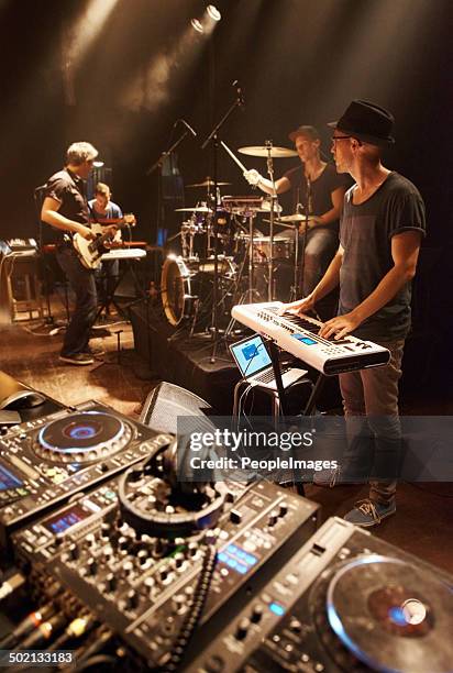 playing beneath the lights - synthesizer stock pictures, royalty-free photos & images