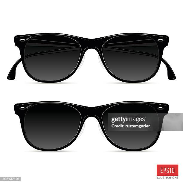 stockillustraties, clipart, cartoons en iconen met glasses - sunglasses isolated